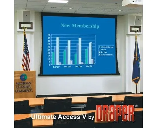 Экран для проектора Draper Ultimate Access/V 457/180', Диагональ: 180''
